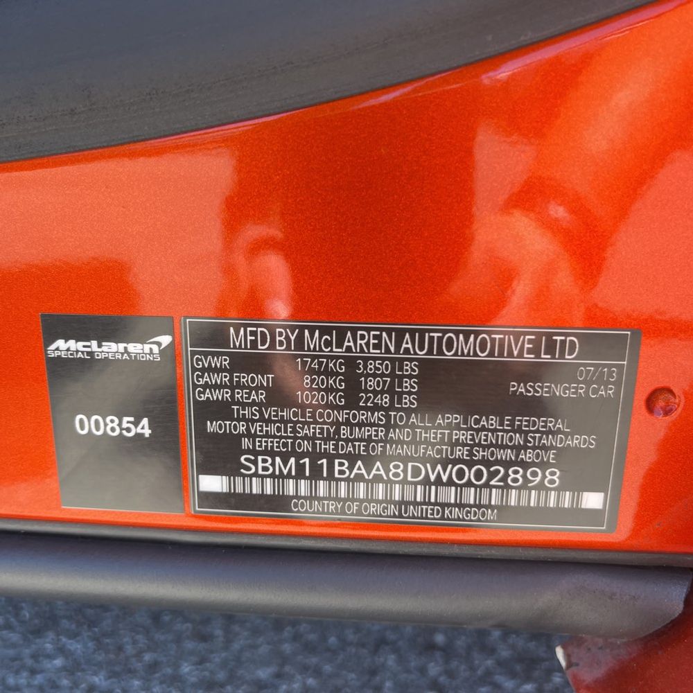 2013 McLaren MP4-12C Spider