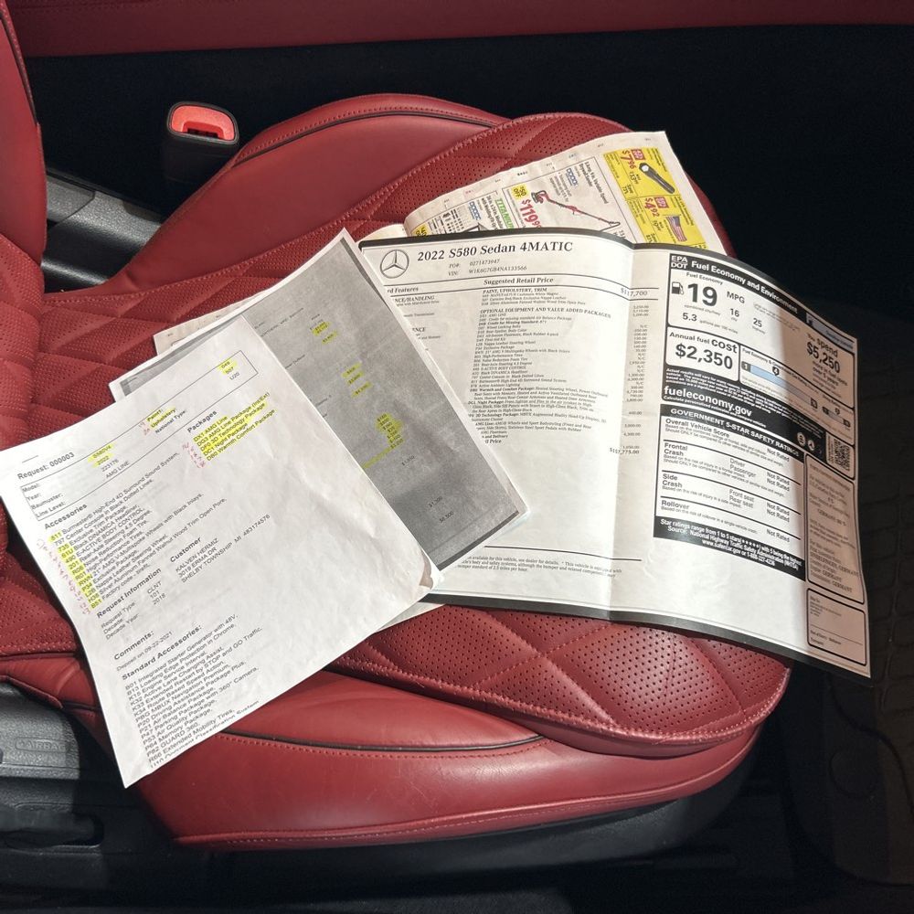 2022 Mercedes-Benz S-Class S 580 4MATIC