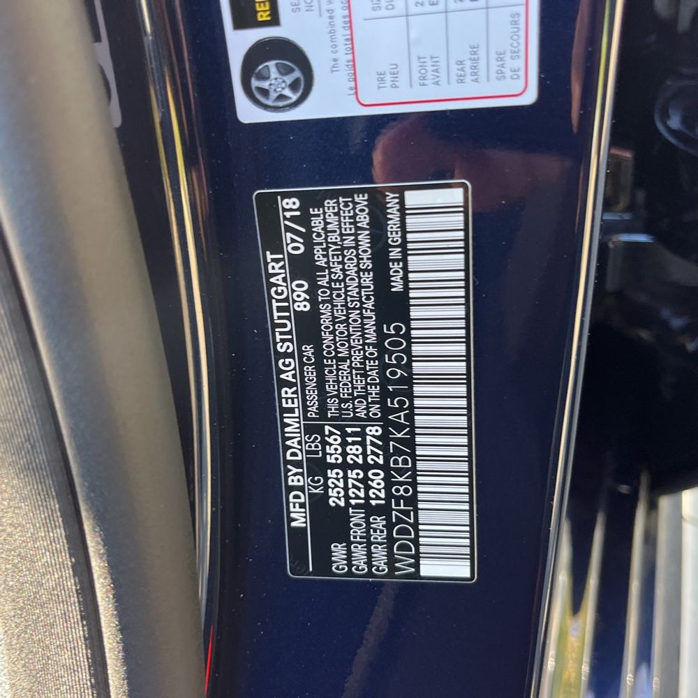 2019 Mercedes-Benz E-Class AMG E 63 S