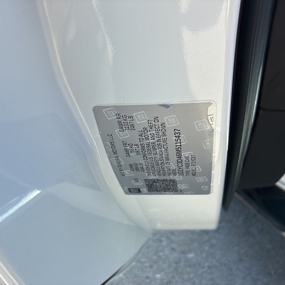 2021 Chevrolet Corvette Stingray