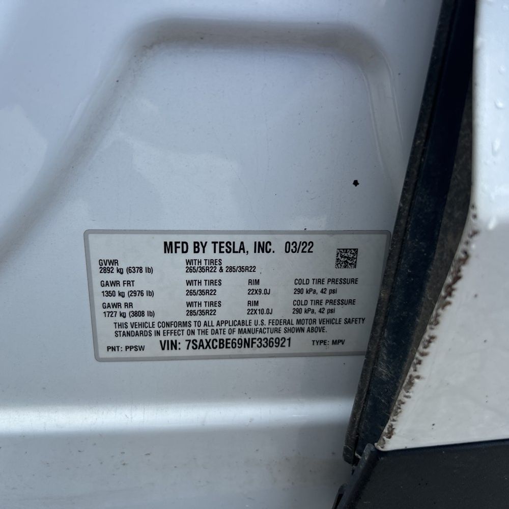 2022 Tesla Model X Plaid 4D SUV AWD