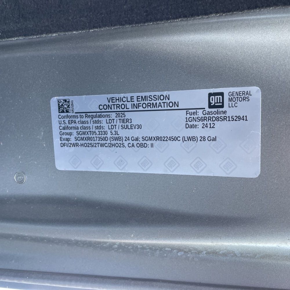 2025 Chevrolet Tahoe 1500 RST