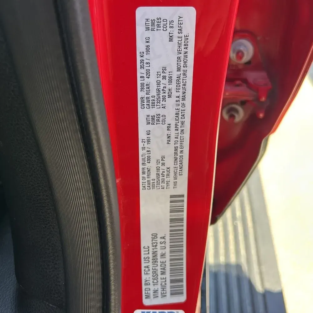 2022 Ram 1500 TRX