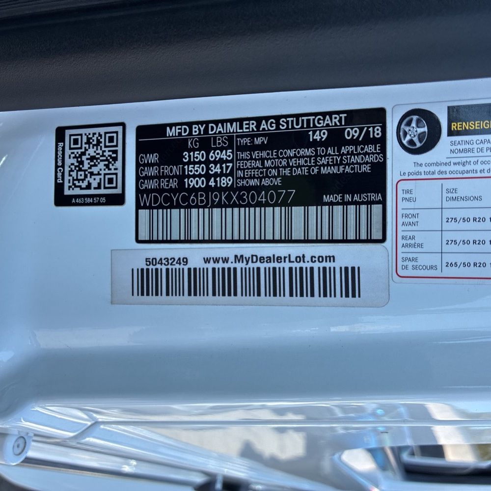 2019 Mercedes-Benz G-Class G 550