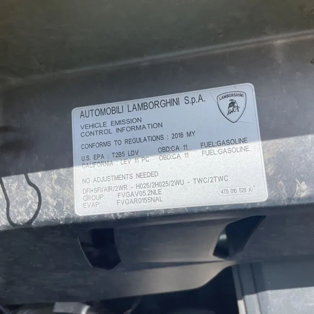 2016 Lamborghini Huracan Base