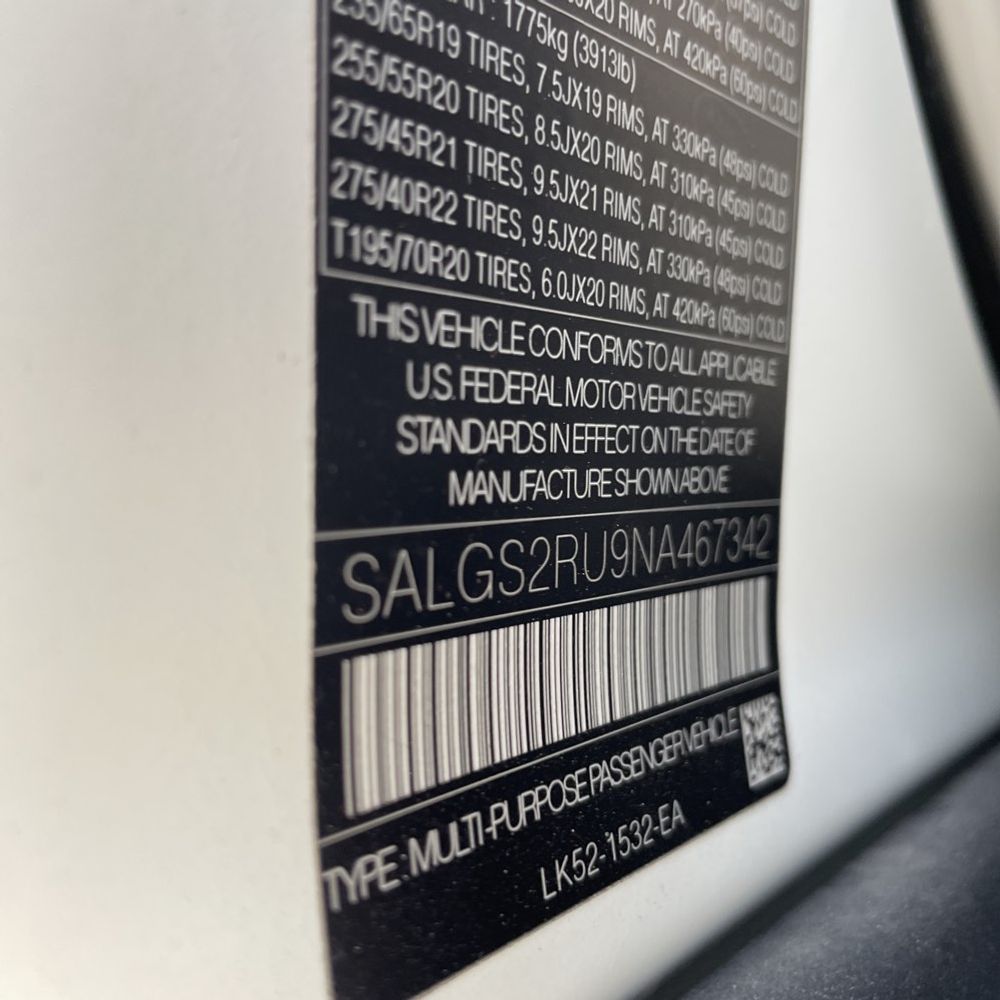 2022 Land Rover Range Rover P400 HSE Westminster Edition