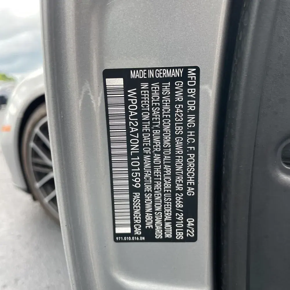 2022 Porsche Panamera Platinum Edition