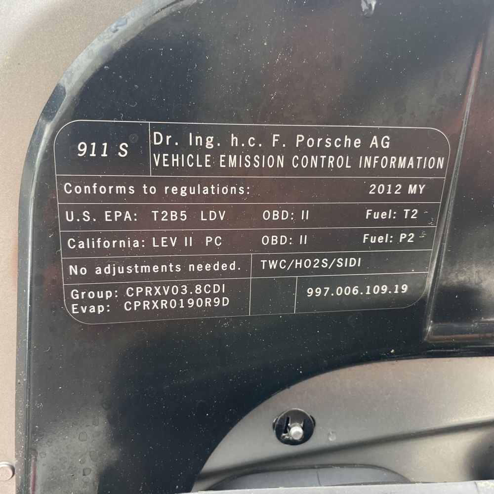 2012 Porsche 911 Carrera S