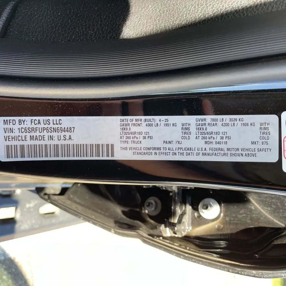 2025 Ram 1500 RHO
