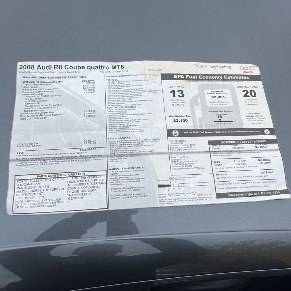 2008 Audi R8