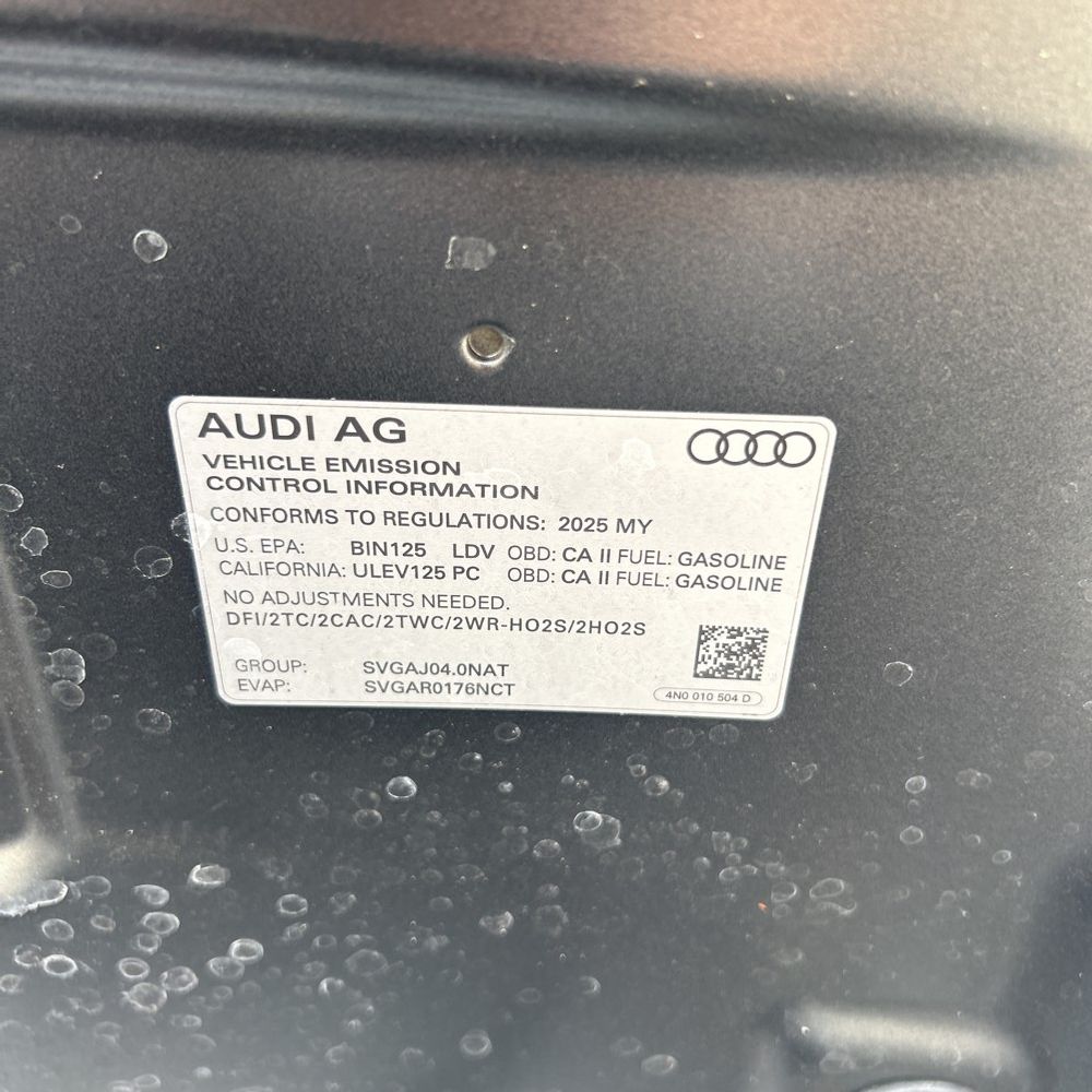 2025 Audi S8 TFSI quattro Tiptronic