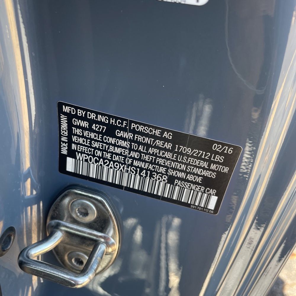 2017 Porsche 911 Carrera