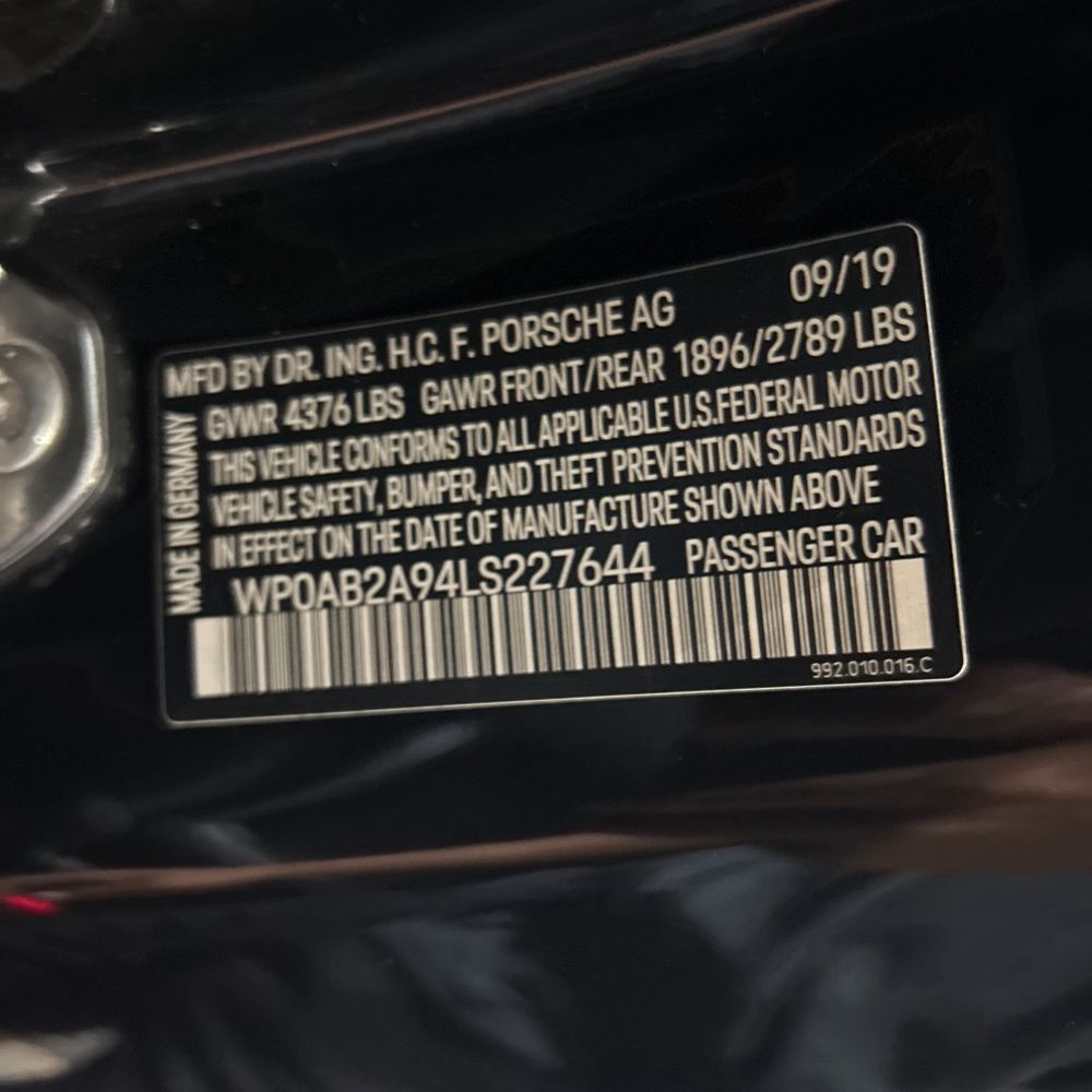 2020 Porsche 911 Carrera S