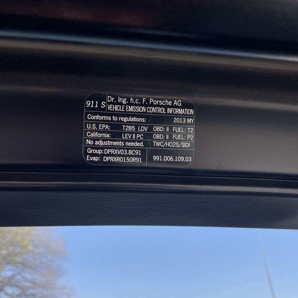 2013 Porsche 911 Carrera S