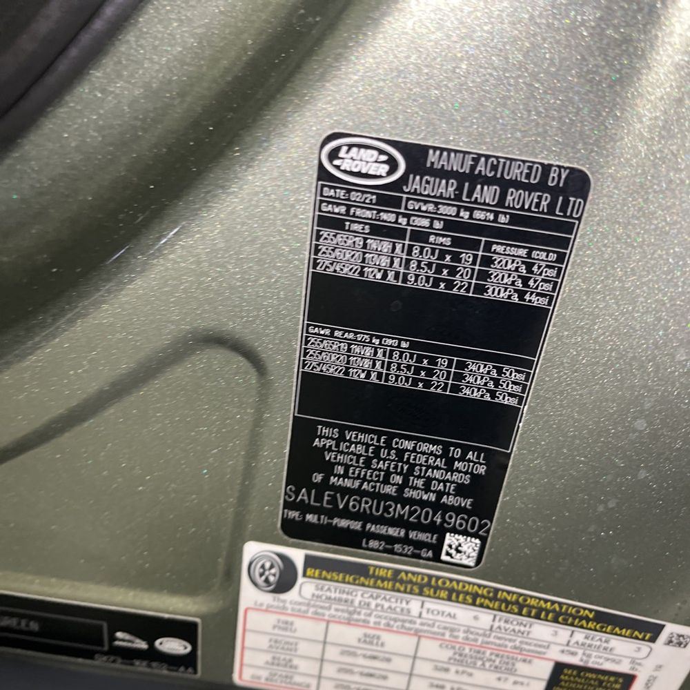 2021 Land Rover Defender 90 First Edition
