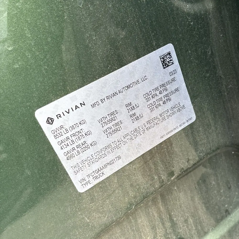 2023 Rivian R1T Adventure Quad-Motor