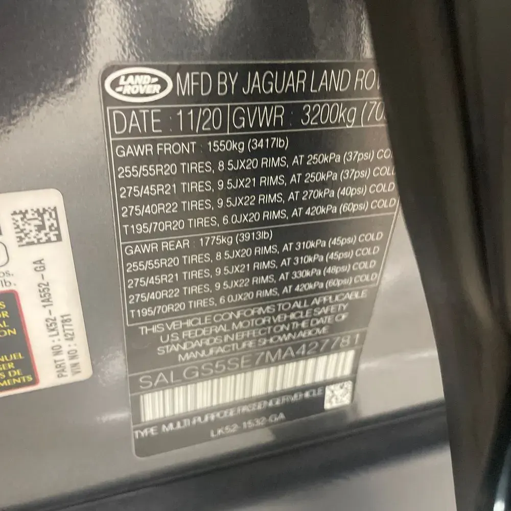2021 Land Rover Range Rover Westminster P525