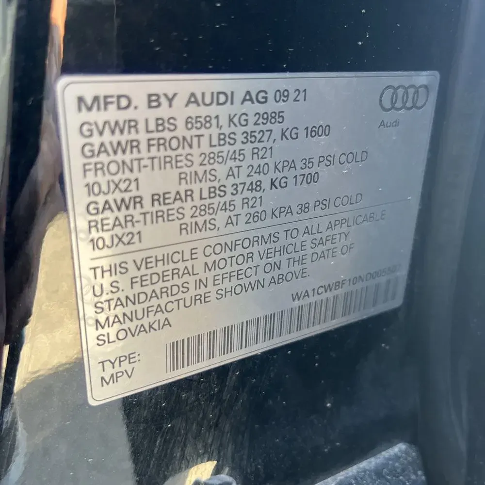 2022 Audi SQ8 Prestige