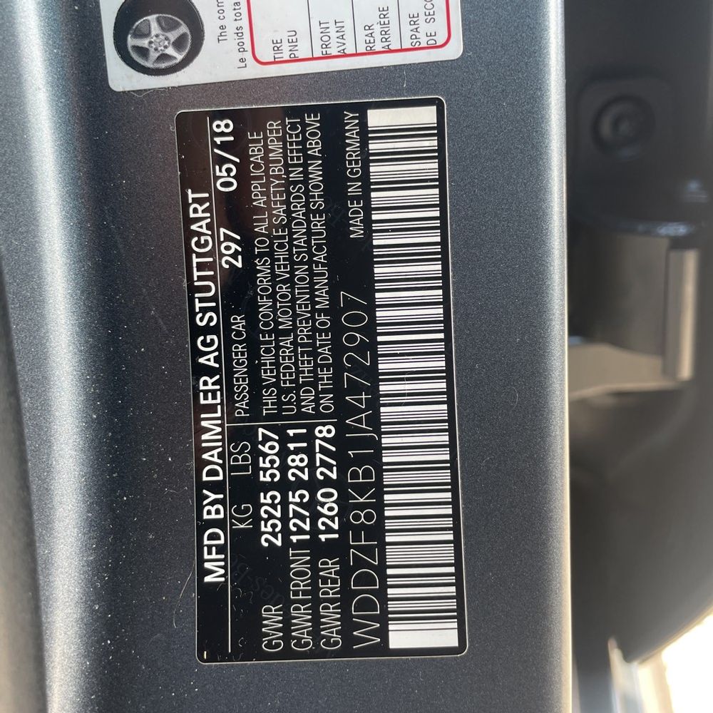 2018 Mercedes-Benz E-Class AMG E 63 S